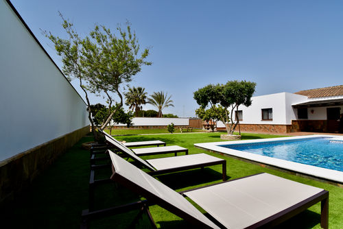 El Descansito Wunderschöne und komfortable Villa in Chiclana de la Frontera, Costa de la Luz, Spanien, mit privatem Pool für 8 Personen. Das Haus befindet sich in einer ländlichen Strandgegend....