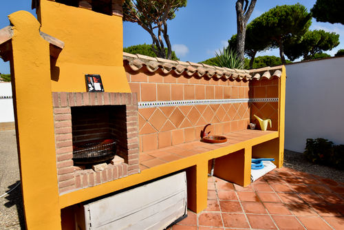 La Huella Rustic and comfortable villa with private pool in Chiclana de la Frontera, Costa de la Luz, Spain for 6 persons. The house is situated in a wooded and residential beach area and is 2 km from La Barrosa beach....