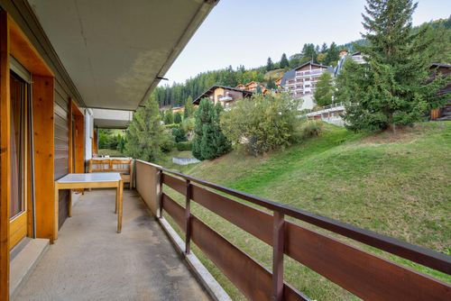 Ferienwohnung Appartement Bellevue 527: La Tzoumaz, 4 Vallees, Schweiz. Balcony/ terrace