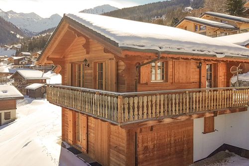 Chalet Bellevue - Jacuzzi - Views Klasyczny, wygodny dom wczasowy w La Tzoumaz, 4 Vallees, Szwajcaria za 8 osoby...