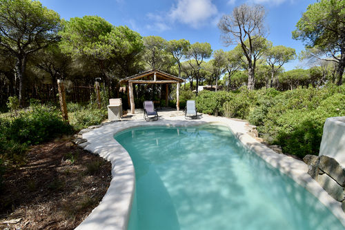Espartosa 3 Villa rustique et confortable avec piscine privée à Chiclana de la Frontera, Costa de la Luz, Espagne, pouvant accueillir 5 personnes. La maison est située dans une zone rurale proche de la plage....