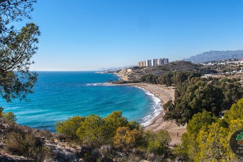 Atico BAY Penthouse bien amueblado con piscina comunitaria en Villajoyosa, Costa Blanca, España, para 6 personas. La casa está situada en una zona residencial de playa y se encuentra a 100 m de la playa....