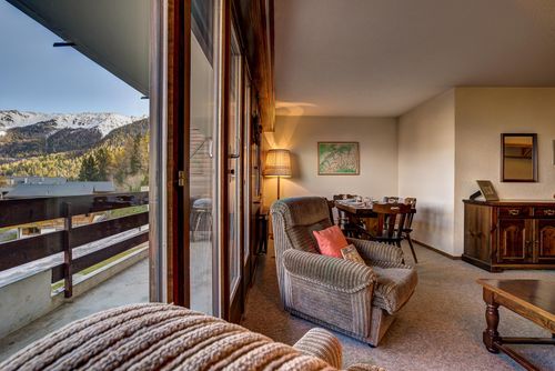 Ferienwohnung Appartement LaForet 23: La Tzoumaz, 4 Vallees, Schweiz. Wohn-Esszimmer