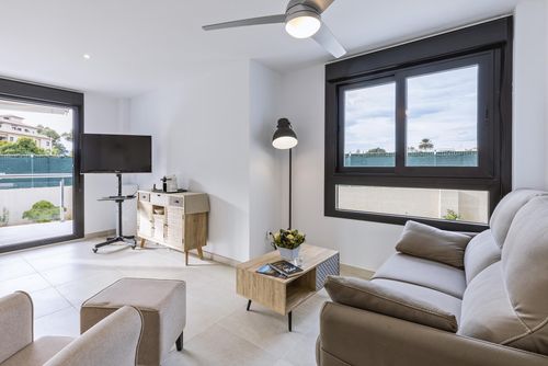 Apartamento Nuba A Lovely and comfortable apartment in Javea, Costa Blanca, Spain with communal pool for 4 persons. The apartment is situated in a residential area and is 1 km from Muntanyar beach....