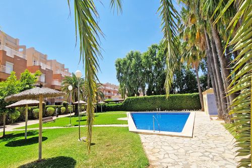 Playa Molins Beautiful and comfortable apartment with communal pool in Denia, Costa Blanca, Spain for 6 persons. The apartment is situated in a residential beach area, close to restaurants, bars, and supermarkets, and just 50 m from Estanyó / Els Molins beach....