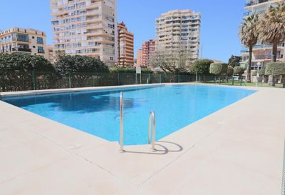 Beachfront Apartment Ronda 1H: Fuengirola, Andalusia, Spain. Communal swimming pool and Swimming pool