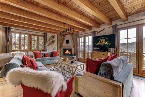 Chalet les Bubus: La Tzoumaz, 4 Vallees, Switzerland. Livingroom