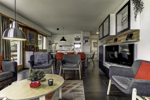 Appartement Mont Parrain 4 Apartamento moderno e romântico em La Tzoumaz, 4 Vallees, Switzerland para 10 pessoas...