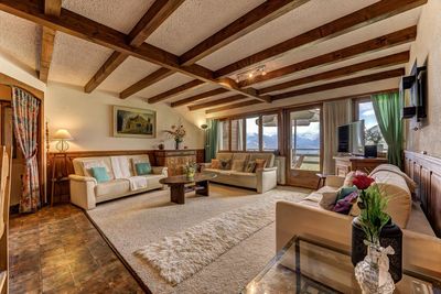 Apartment Appartement Arolles 701: La Tzoumaz, 4 Vallees, Switzerland. Livingroom, TV and multimedia and Entertainment room