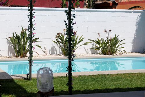 Villa Encanto Feriehus i Chiclana de la Frontera, Costa de la Luz, Spania med privat svømmebasseng for 6 personer. Huset ligger i et kystnært og landlig område....