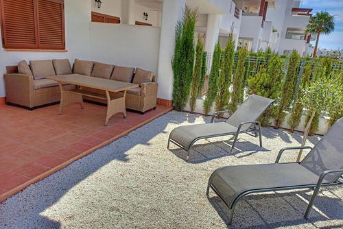 Casa de Verano Beautiful and lovely apartment with communal pool in San Juan de los Terreros, Andalusia, Spain for 4 people. The apartment is situated in a beach resort, in a residential and mountainous beach area, close to supermarkets and 500 m from the beach....