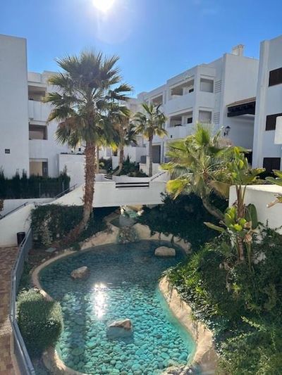 Appartement Casa La Bueña Vida: San Juan de los Terreros, Andalusië, Spanje. Tuin en Zwembad