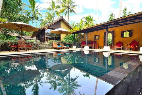 Jendela Stor och trevlig villa  med privat bassäng i Ubud, Bali, Indonesien för 4 personer...