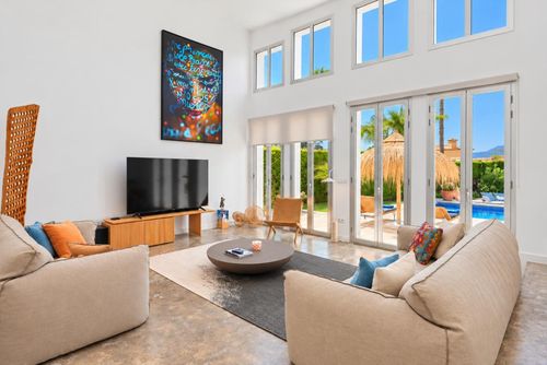 Villa Casa de la Luz: Javea, Costa Blanca, Spanien. Wohnzimmer und TV und Multimedia