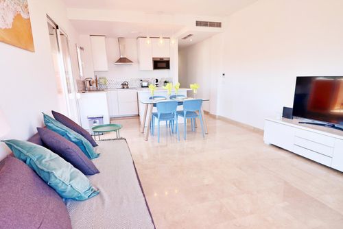 Apartment Playamar 1 Apartment with communal pool in Fuengirola, Andalusia, Spain for 4 persons. The apartment is situated in a hilly and urban beach area, 500 m from Bar Bikini Beach and 0....