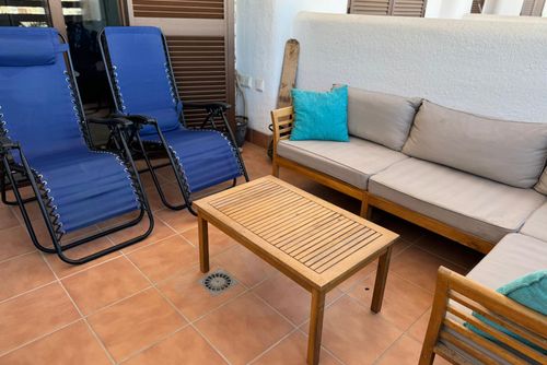 Casa Laninya Hermoso y alegre apartamento con piscina comunitaria en San Juan de los Terreros, Andalucía, España, para 4 personas. El apartamento está situado en un complejo turístico en una zona costera y residencial, cerca de supermercados y a 500 m de la playa....