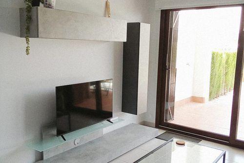 Casa de Las Flores Modern och glad lägenhet med gemensam pool i San Juan de los Terreros, Andalusien, Spanien för 5 personer. Lägenheten ligger i en strandresort, i ett bostadsområde vid havet och omgiven av berg, nära till mataffärer och 500 m från stranden....