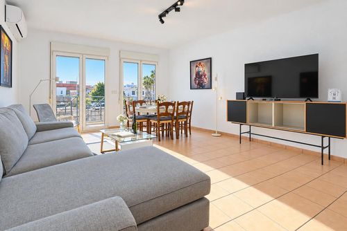 Apartamento Artesol: Els Poblets, Costa Blanca, España. Salón comedor