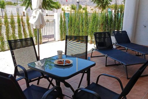 Casa Aliza Lovely and cheerful apartment with communal pool in San Juan de los Terreros, Andalusia, Spain for 4 persons. The apartment is situated in a holiday complex with bar and restaurant, in a coastal and mountainous area, close to supermarkets and a tennis court and 500 m from the beach....