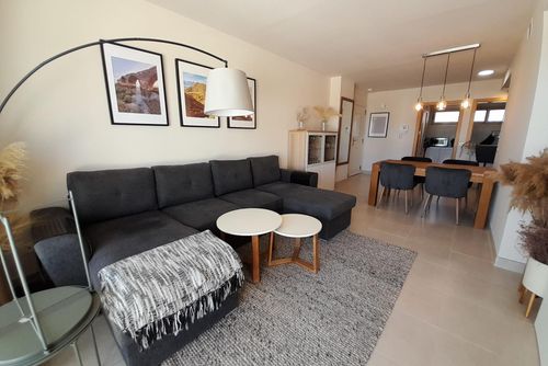 Penthouse of Aguilon Hermoso y cómodo apartamento en Pulpi, Andalucía, España, para 4 personas. El apartamento se encuentra en un complejo vacacional con bar y restaurante y está a 3 km de la playa de Playa la Entrevista....