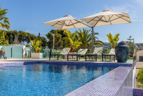 Casa Amorosa by Solidays Modern and luxury villa with private pool in Moraira, Costa Blanca, Spain for 6 persons. The villa is situated in a residential beach area and is 1 km from L'Ampolla beach....