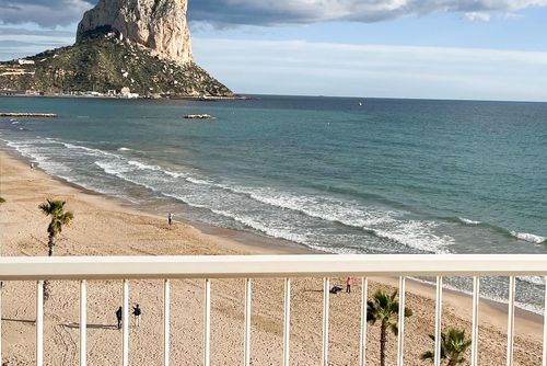 Appartement Europa II: Calpe, Costa Blanca, Spanje. Uitzicht op het strand, Uitzicht op de baai en Zicht op de haven