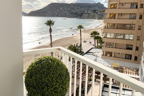 Apartment Europa II: Calpe, Costa Blanca, Spain. Outdoor dining area, Balcony / terrace and Covered terrace