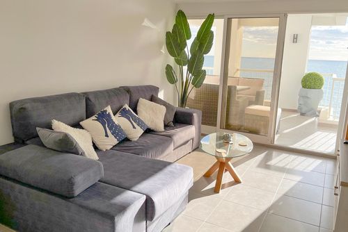 Ferienwohnung Europa II: Calpe, Costa Blanca, Spanien. Wohnzimmer, Meeresblicke und Strandblick