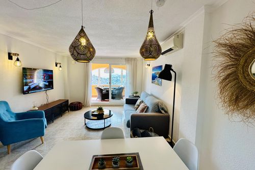 Apartamento Montecala PC077 Fantastisk og komfortabel leilighet i Benitachell, Costa Blanca, Spania med felles svømmebasseng for 4 personer. Leiligheten ligger i et kystnært, kupert og boligområde, og er 4 km fra stranden....