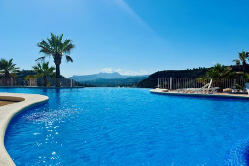 Apartamento Jardines PG016 Apartment with communal pool in Benitachell, Costa Blanca, Spain for 4 persons. The apartment is situated in a coastal, hilly, and residential area and is 4 km from the beach....
