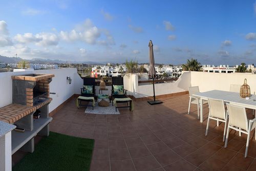 Apartment Casa Selisa WINTER: San Juan de los Terreros, Andalusia, Spain. Outdoor dining area, Solarium and Mountain views