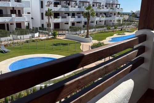 Casa Vino WINTER Modern and cheerful apartment in San Juan de los Terreros, Andalusia, Spain with communal pool for 4 persons. The apartment is situated in a beach resort, in a coastal and residential area, close to supermarkets and 500 m from the beach....
