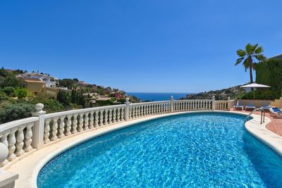 Villa Cala Serena: Benitachell, Costa Blanca, Spain. Sea views, Mountain views, Sunbeds and Swimming pool