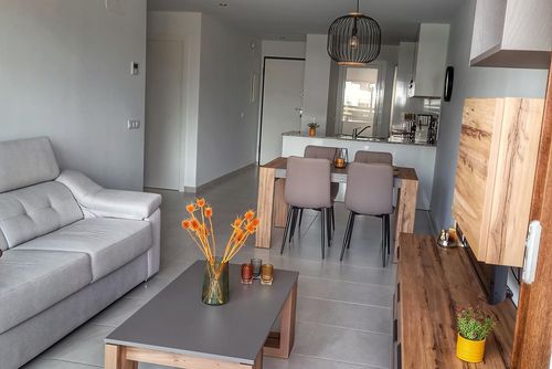 Casa Maria Modern en vrolijk appartement met gemeenschappelijk zwembad in San Juan de los Terreros, Andalusië, Spanje voor 4 personen. Het appartement is gelegen in een badplaats, in een kust- en woongebied, dicht bij supermarkten en op 500 m van het strand....