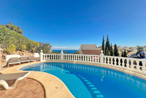 Villa Dimani by Solidays Villa with private pool in Benitachell, Costa Blanca, Spain for 6 persons. The house is situated in a hilly and residential area and is 2 km from Cala Moraig beach....