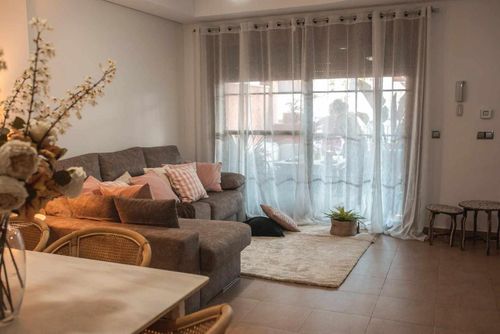 Apartamento La Invencible Terreros Hermosa y alegre casa en San Juan de los Terreros, Andalucía, España, para 6 personas. La casa está situada en un complejo costero, en una zona residencial y montañosa cerca de la playa, a solo 50 m de la playa y cerca de tiendas y supermercados....