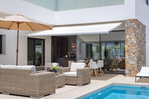 Villa Monastrell Winter Wonderful and cheerful luxury villa in Saint James, Warm Coast, Spain with private pool for 6 persons. The villa is situated in a coastal and rural area and is 3 km from the beach....