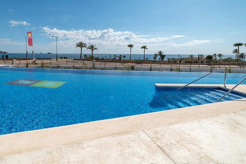 Casa Cléoli Modern and luxury apartment in San Juan de los Terreros, Andalusia, Spain with communal pool for 4 persons. The apartment is situated in a beach resort, in a residential and mountainous beach area, close to supermarkets and 100 m from the beach....