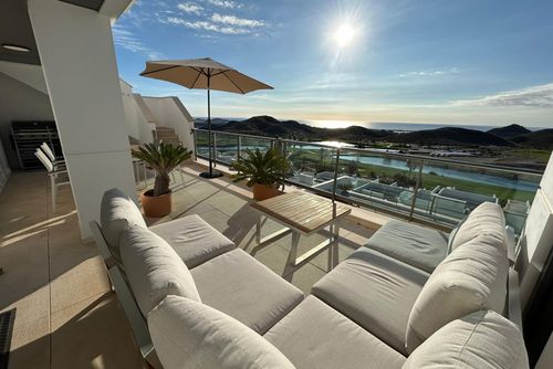 Casa Aguilon Golf View Beautiful and comfortable apartment in San Juan de los Terreros, Andalusia, Spain for 4 persons. The apartment is situated in a holiday complex with a bar and restaurant and is 3 km from Playa la Entrevista beach....