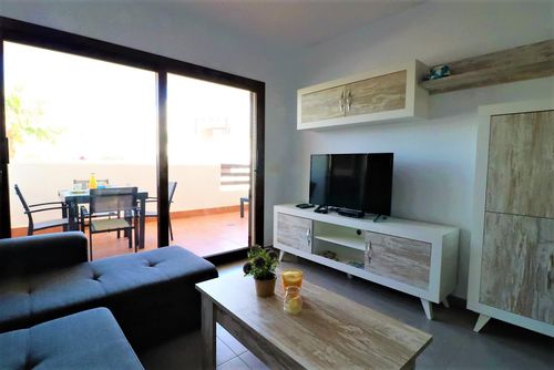 Casa Mario WINTER Lovely and cheerful apartment with a communal pool in San Juan de los Terreros, Andalusia, Spain for 6 persons. The apartment is situated in a holiday complex, in a residential and mountainous beach area, close to restaurants and bars, supermarkets, and a tennis court, and is 500 m from Playa Nardos beach....
