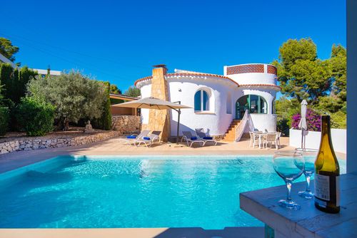 Villa Sophie II - by Holiday Rentals Villamar Modern and cheerful villa with private pool in Benissa, Costa Blanca, Spain for 4 persons. The house is situated in a coastal, wooded, and residential area, 2 km from Cala Advocat beach and 6 km from Moraira....