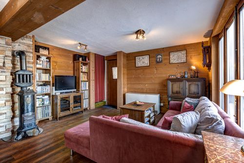 Chalet Fauvette: La Tzoumaz, 4 Vallees, Schweiz. Wohnzimmer