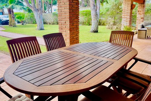 Salina Villa in Chiclana de la Frontera, Costa de la Luz, Spain for 9 persons. The house is situated in a residential beach area, close to restaurants and bars, shops, supermarkets and a tennis court, and at 500 m from La Barrosa beach....