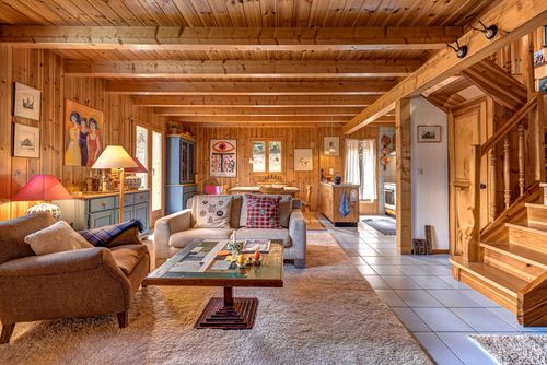 Chalet Les Melezes: La Tzoumaz, 4 Vallees, Suisse. Salon-salle à manger