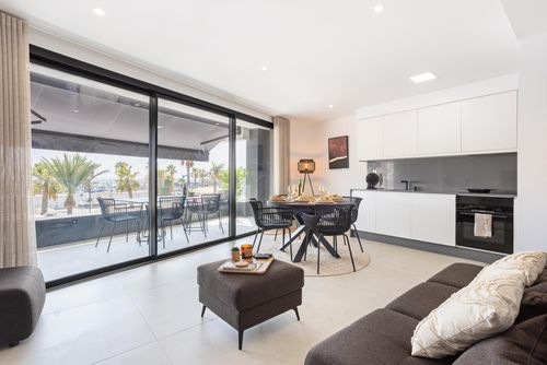 Elegance Aura Marina Wonderful and luxurious apartment in San Pedro del Pinatar, Costa Calida, Spain for 6 persons. The apartment is situated in a holiday complex, close to restaurants and bars, shops and supermarkets, and 100 m from the beach....