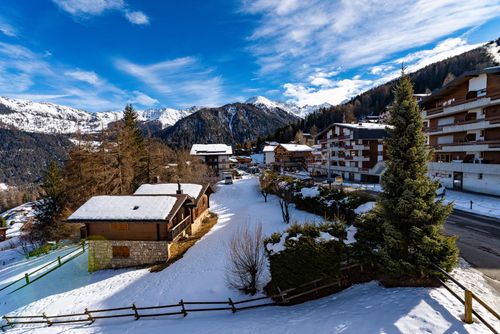 Appartement Tzoum'Azur 6: La Tzoumaz, 4 Vallees, Suisse. Balcon / terrasse