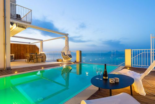 Villa Filicudi Villa in Capo d'Orlando, Sicily, Italy with private pool for 8 persons. The house is situated in a residential beach area and is 2 km from the beach....