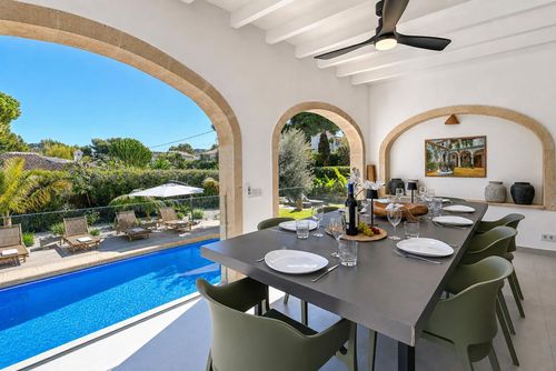 Villa Mareja: Jávea, Costa Blanca, España. Comedor al aire libre y Balcón/terraza