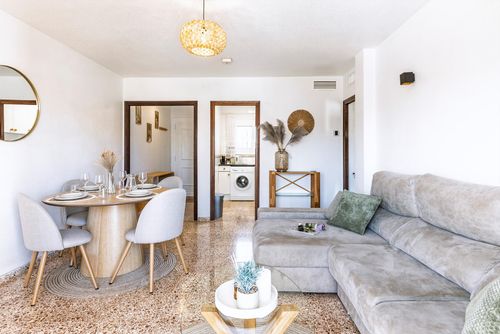 Appartement Don Pepe Apartment mit Gemeinschaftspool in Javea, Costa Blanca, Spanien für 4 Personen. Das Apartment verfügt über 2 Schlafzimmer und 1 Badezimmer....