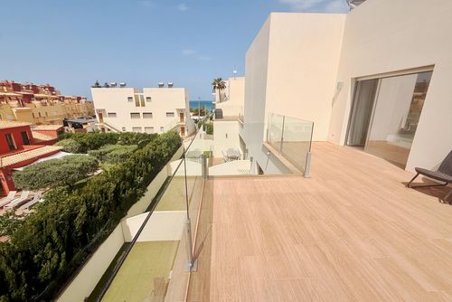 Tierra Marina 18 B7 by homeprive Beautiful and comfortable apartment in Denia, Costa Blanca, Spain with communal pool for 6 persons. The apartment is situated in a residential beach area, close to restaurants, bars, and supermarkets, and is just 25 metres from the beach....